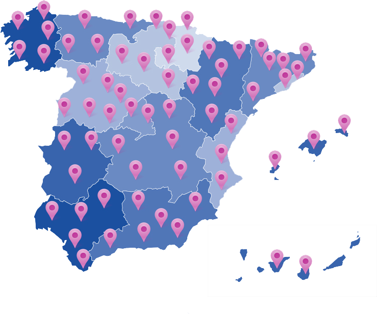 Comienza el cuidado de tus dientes enMás de 200 clínicas en Toda España