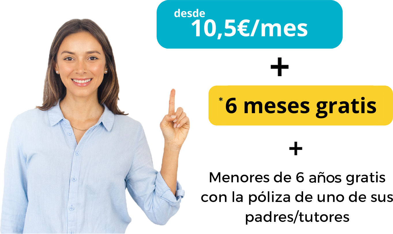 Menores de 6 anos gratis con la poliza de uno de sus padres/tutores